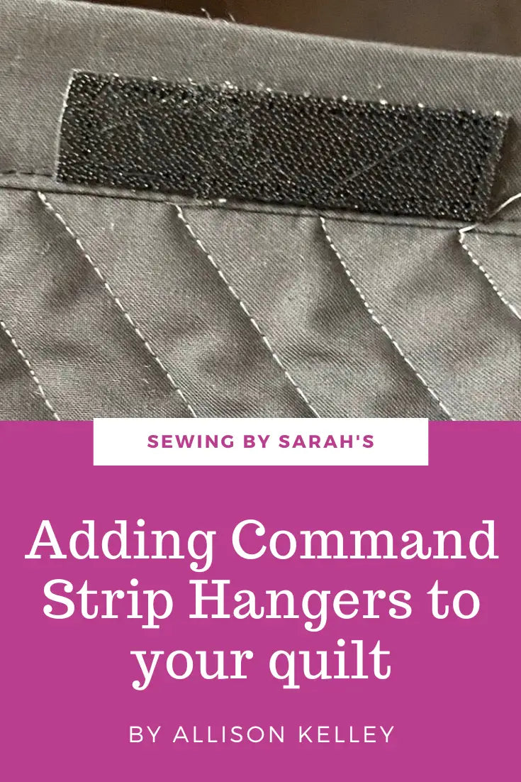 Adding a Quilt Hanger with Command Strips