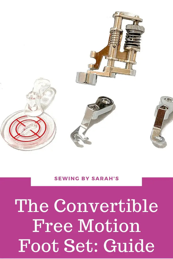 Sewing By Sarah - Convertible Free Motion Quilting Foot Set