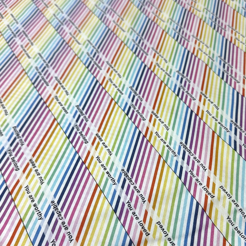 Perfect Binding Yardage Rainbow Stripe - Fabric