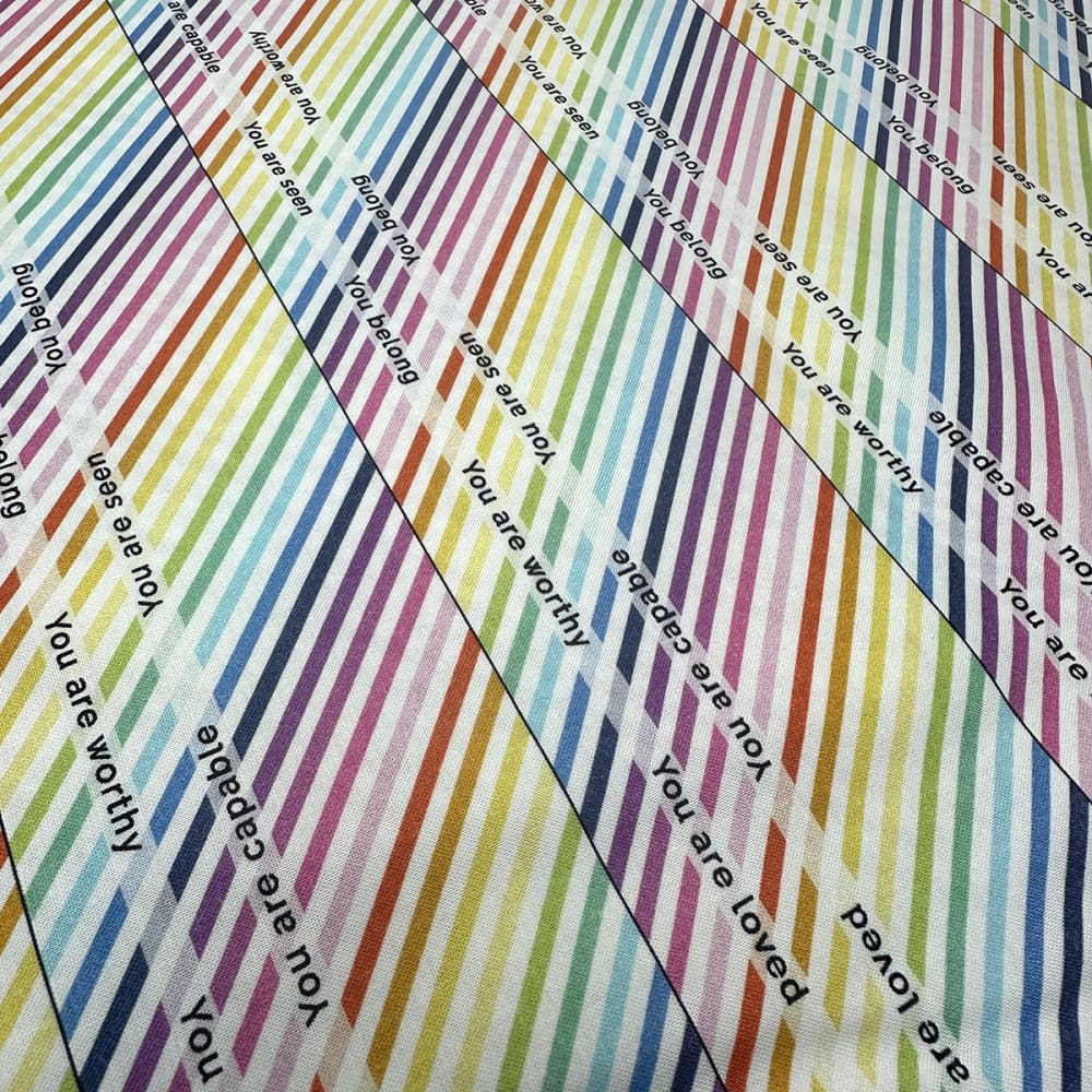 Perfect Binding Yardage Rainbow Stripe - Fabric