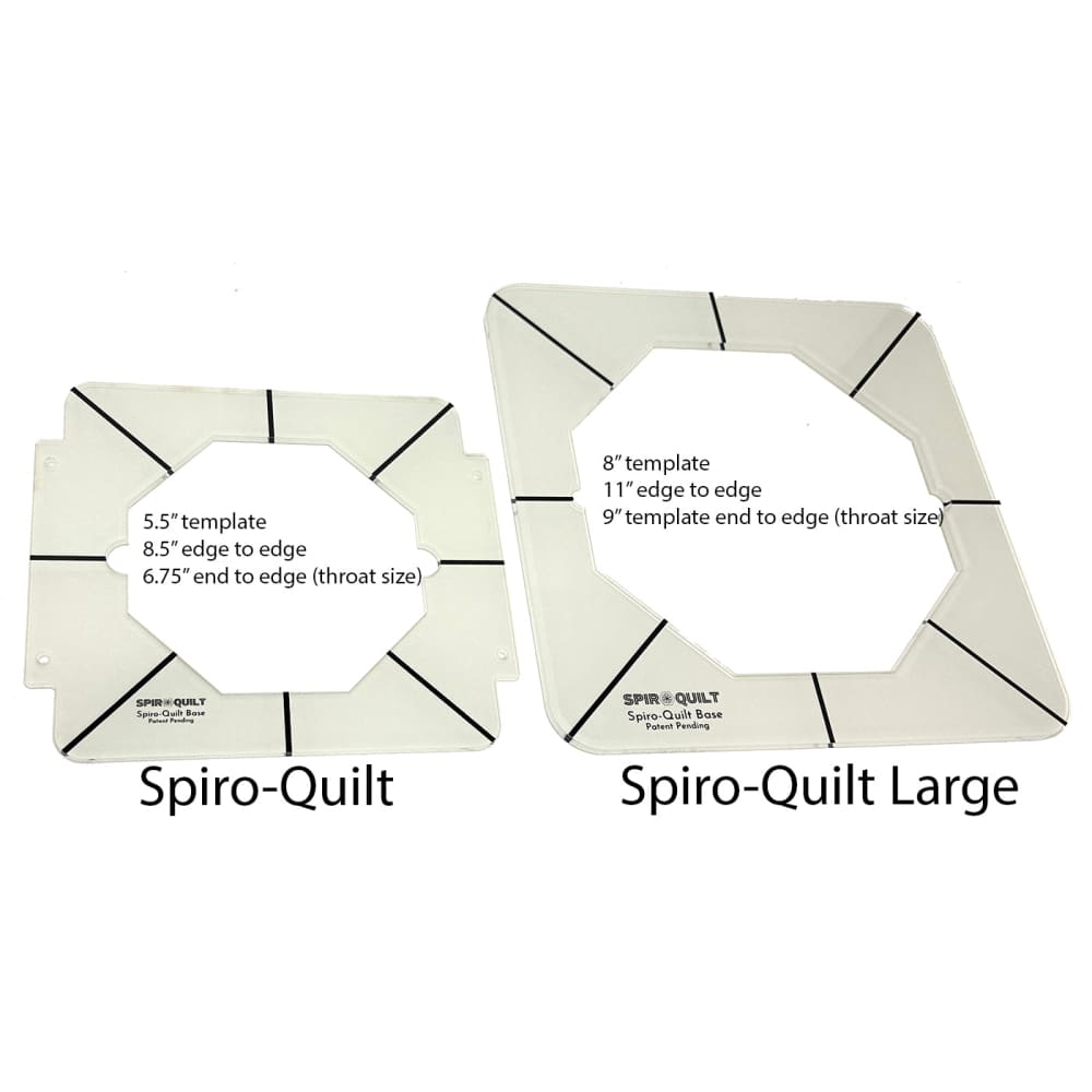Spiro-Quilt Large Free Motion Quilting Set - Templates
