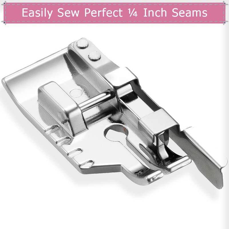 1/4&quot; Quarter Inch Quilting Presser Foot with Free Magnetic Seam Guide-Sewing By Sarah