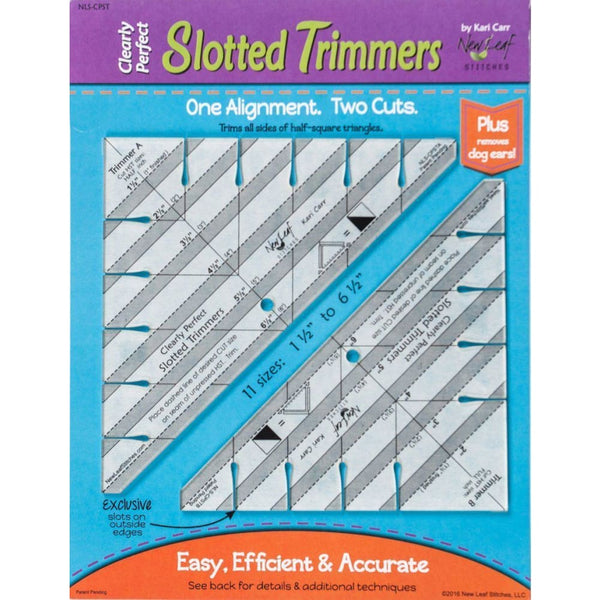 Sewing By Sarah - Clearly Perfect Slotted Trimmers for Quilters