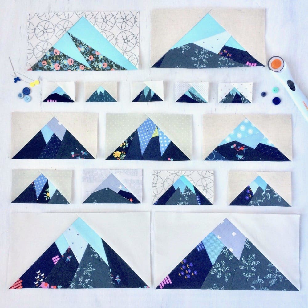 Complete Scrappy Mountains Pattern Bundle by Leila Gardunia-