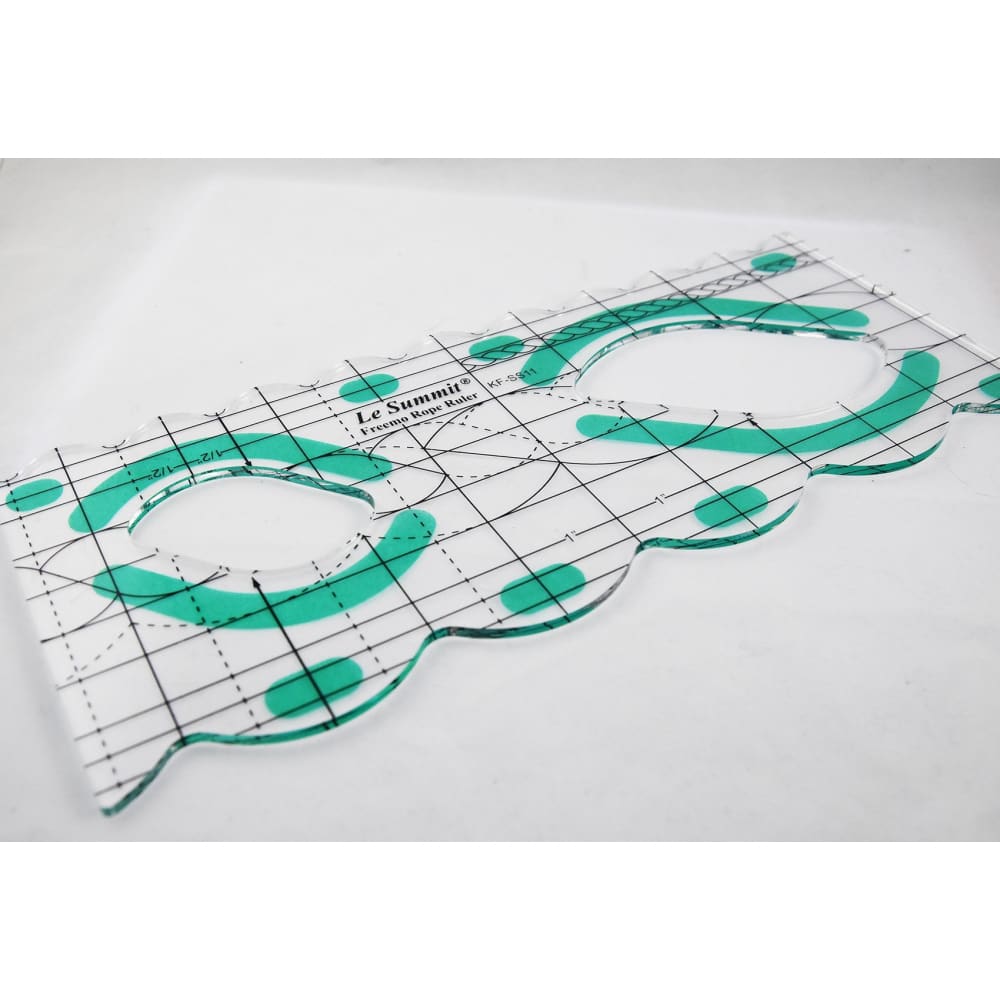 Free Motion Quilting Rulers- Flower or Rope Border - Rulers