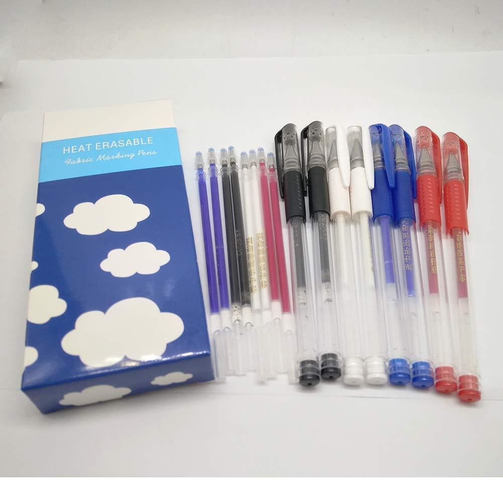 8 Heat Erasable Fabric Marking Pens with 8 Refills for Quilting,Sewing and Dressmaking (8 Piece Set)-Sewing By Sarah
