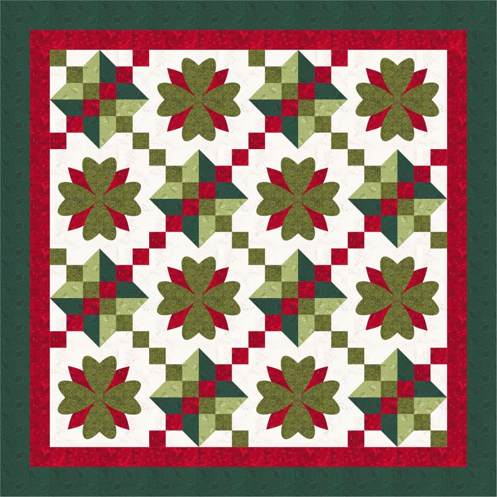 Lucky Irish Christmas Quilt PDF Pattern by Donna Westerkamp 