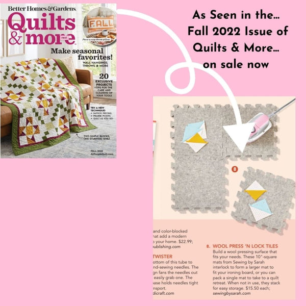 To press or not to press.on a wool pressing mat? - Country Sampler  Quilts