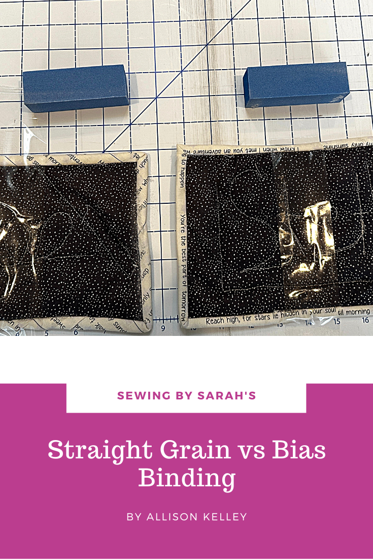 Straight Grain vs Bias Binding