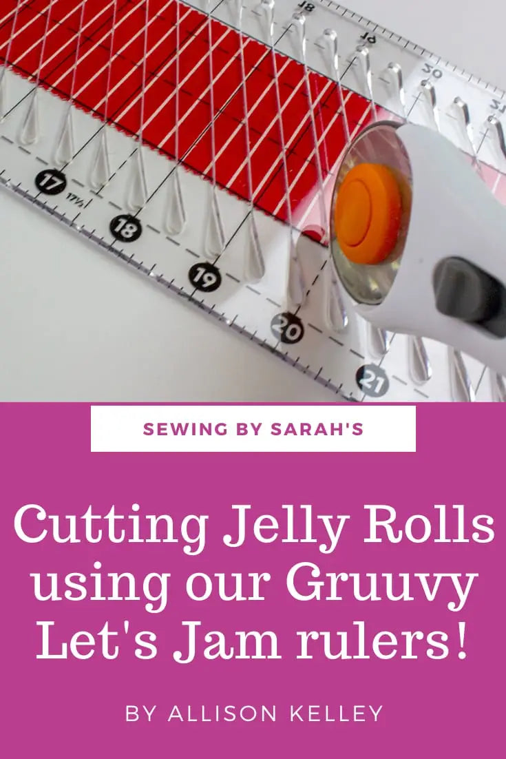 Cutting Jelly Rolls using our Gruuvy Let’s Jam rulers!