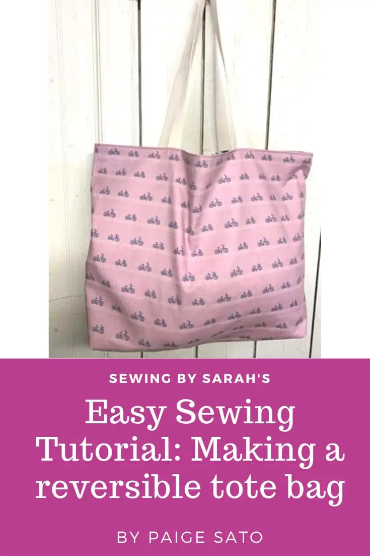 Easy Sewing Tutorial: Reversible, Gift-able Tote Bags