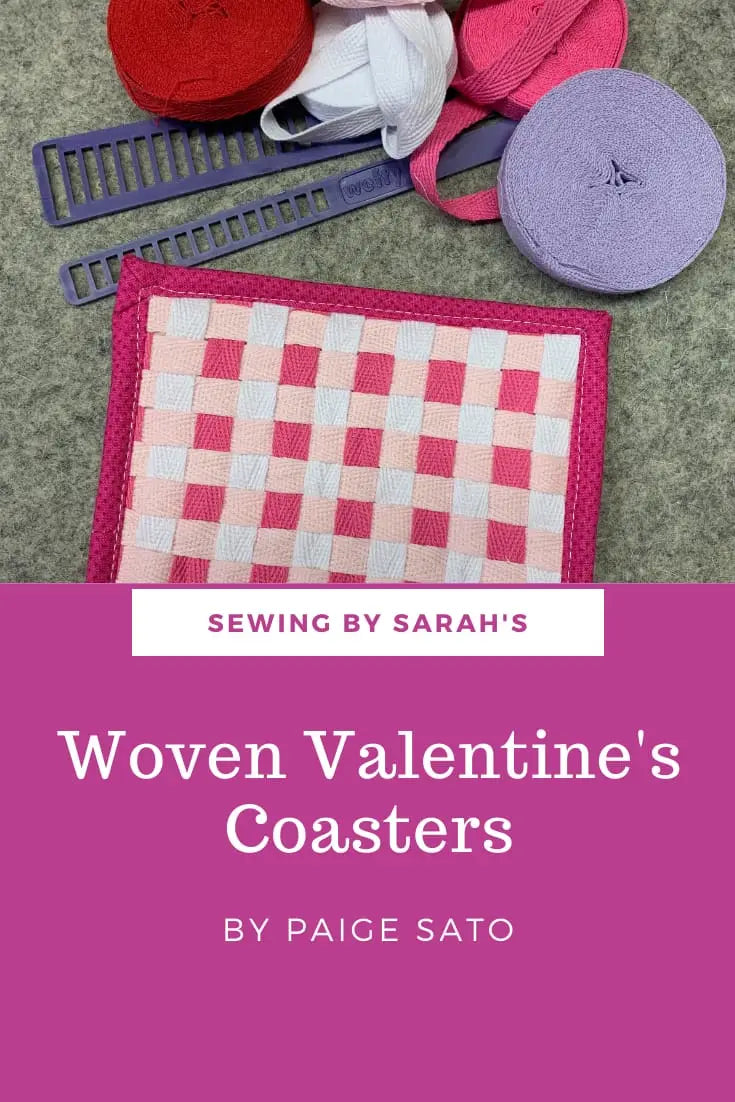 Quick & Easy Sewing Projects: Woven Valentine’s Day Coasters
