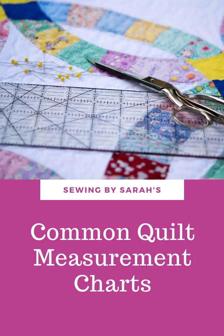 Quilt Math: Common Quilt Sizing Charts