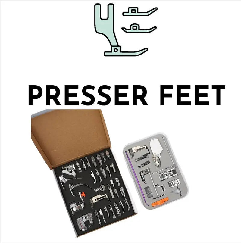 SEWING AND QUILTING PRESSER FEET