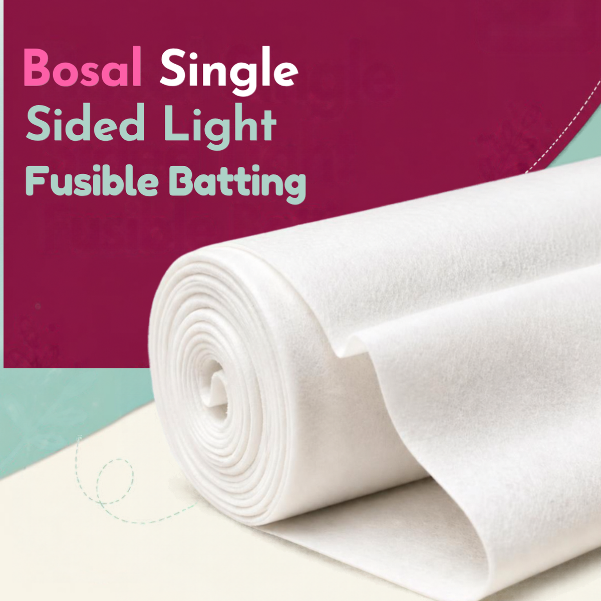 Bosal Single Sided Light Fusible Batting