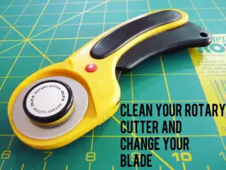 Clean your rotary cutter