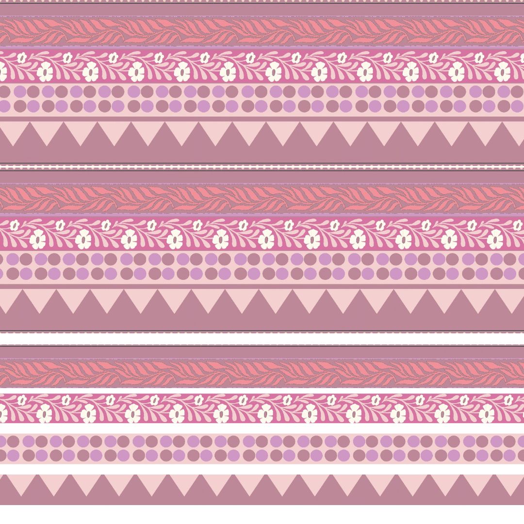 Cottage Garden Perfect Binding pre-printed quilt binding fabric