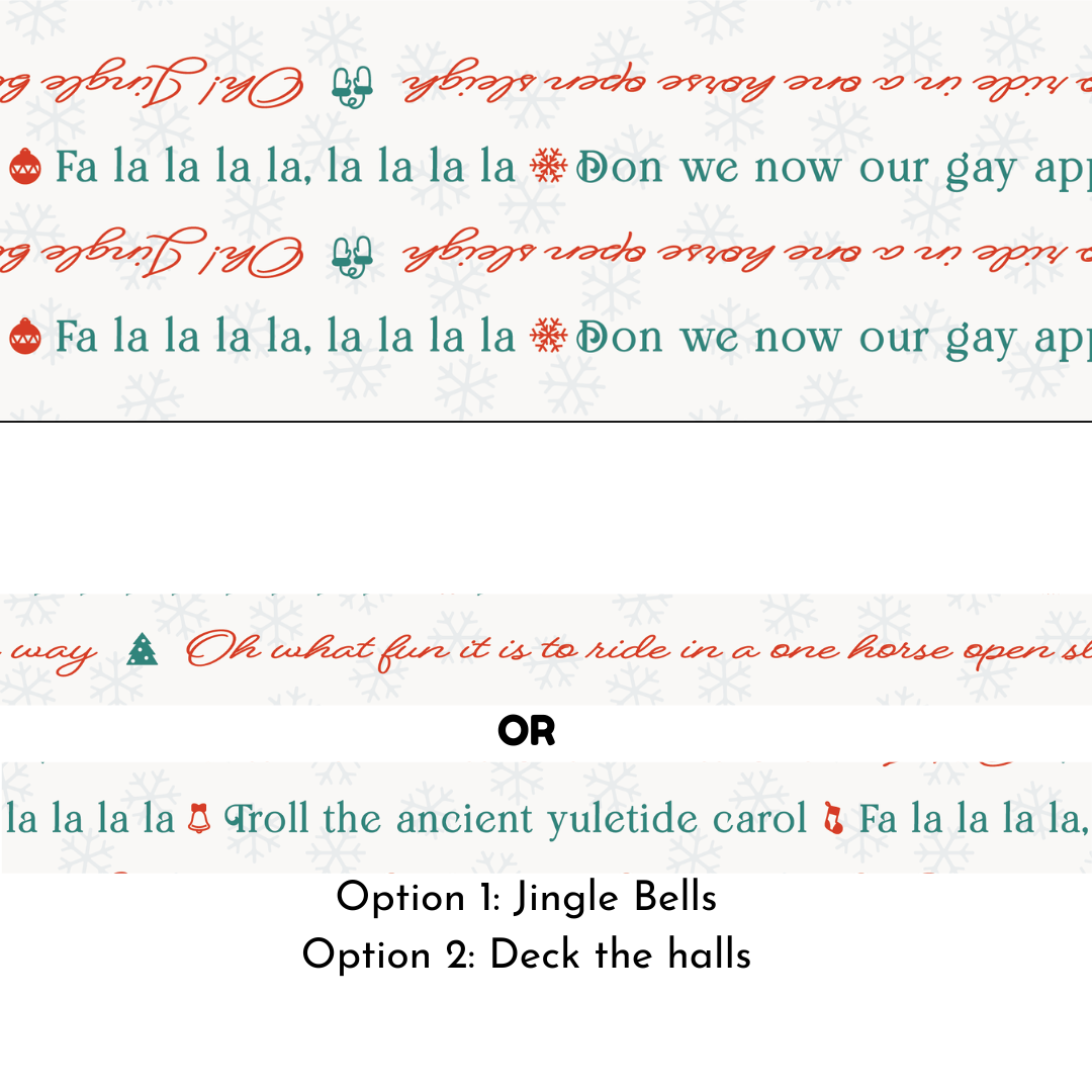 Perfect Binding Yardage Holiday Carols