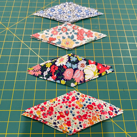 Diamonds for 8 point patchwork star