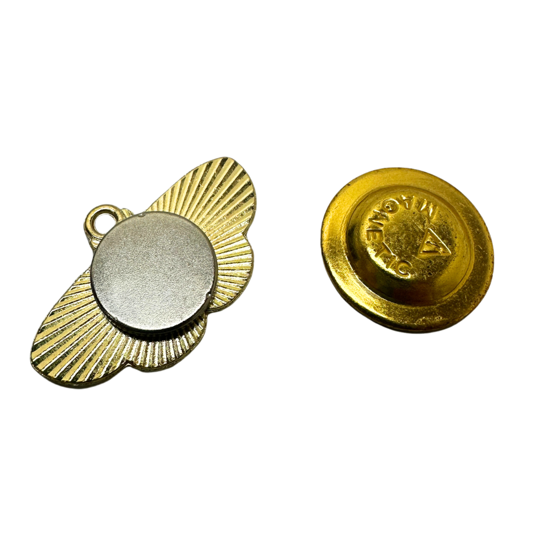 Butterfly Needle Minder magnetic needle keeper for hand sewing and binding