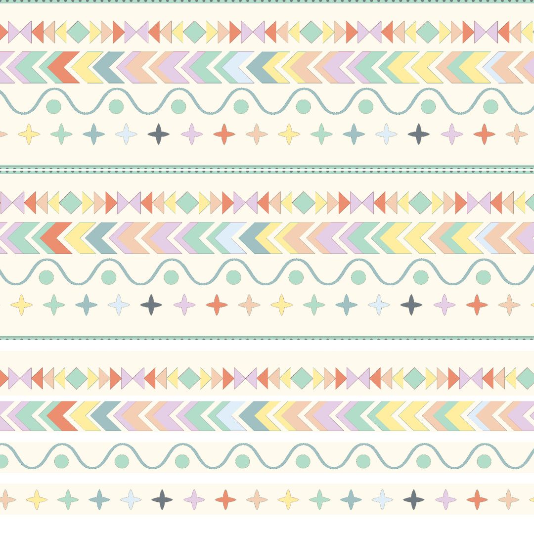 Painted Arrows Perfect Binding pre-printed quilt binding fabric