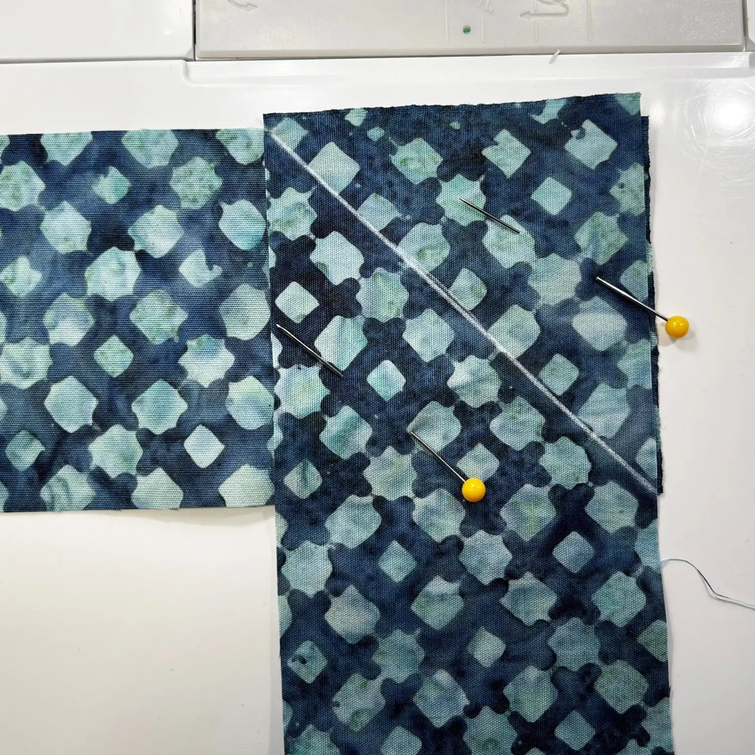 Quilt Binding Mark and Pin