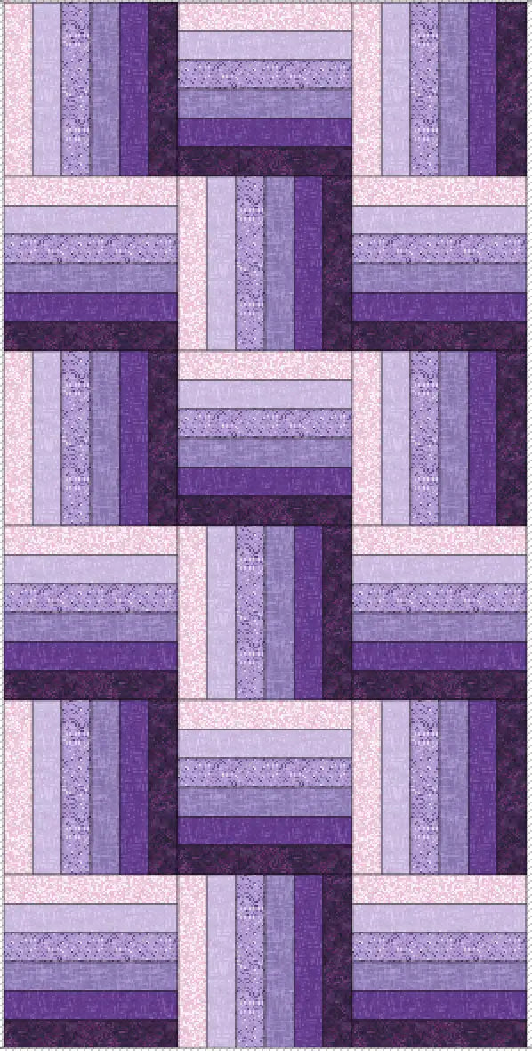 Free Quilt Pattern and Tutorial: Rail Fence Quick Jelly Roll