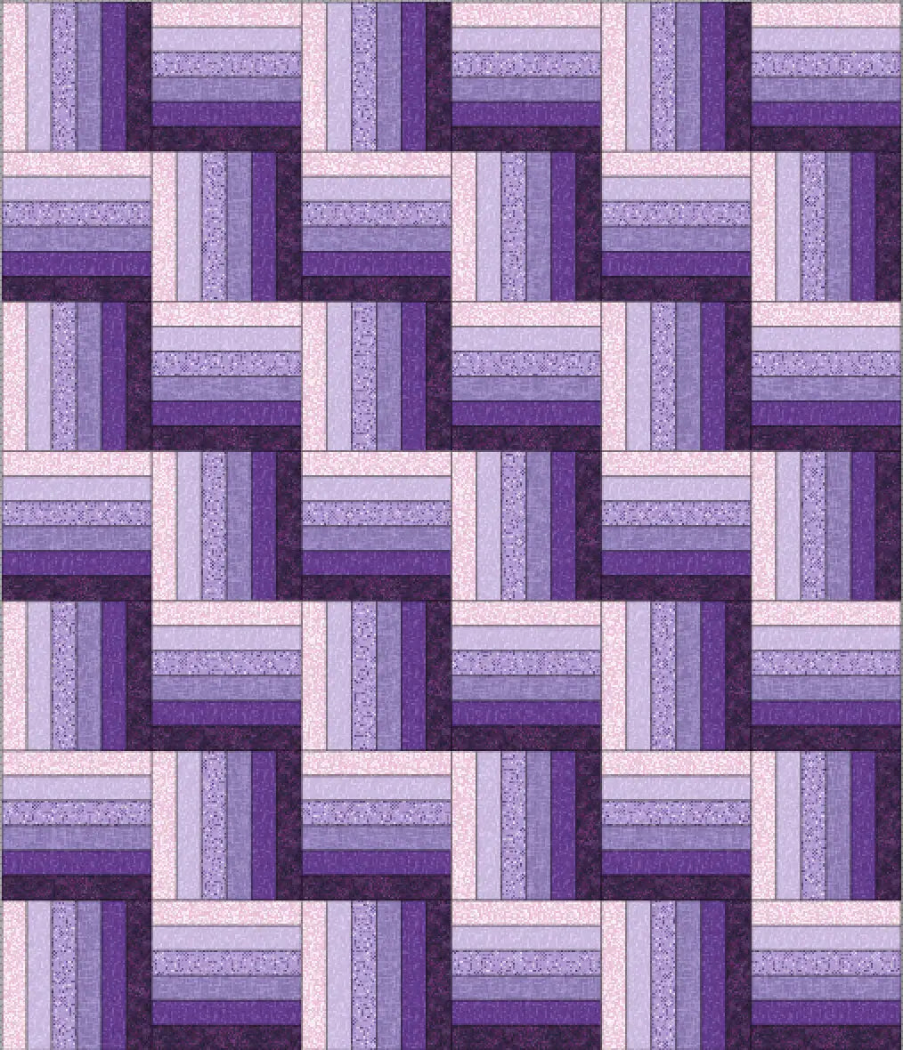 Free Quilt Pattern and Tutorial: Rail Fence Quick Jelly Roll