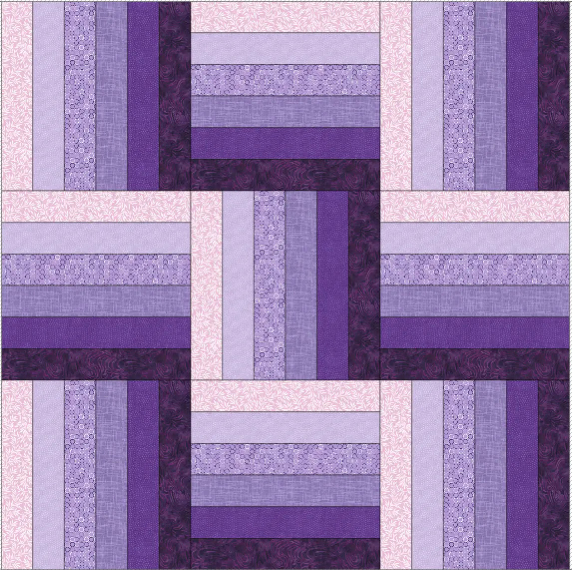 Free Quilt Pattern and Tutorial: Rail Fence Quick Jelly Roll