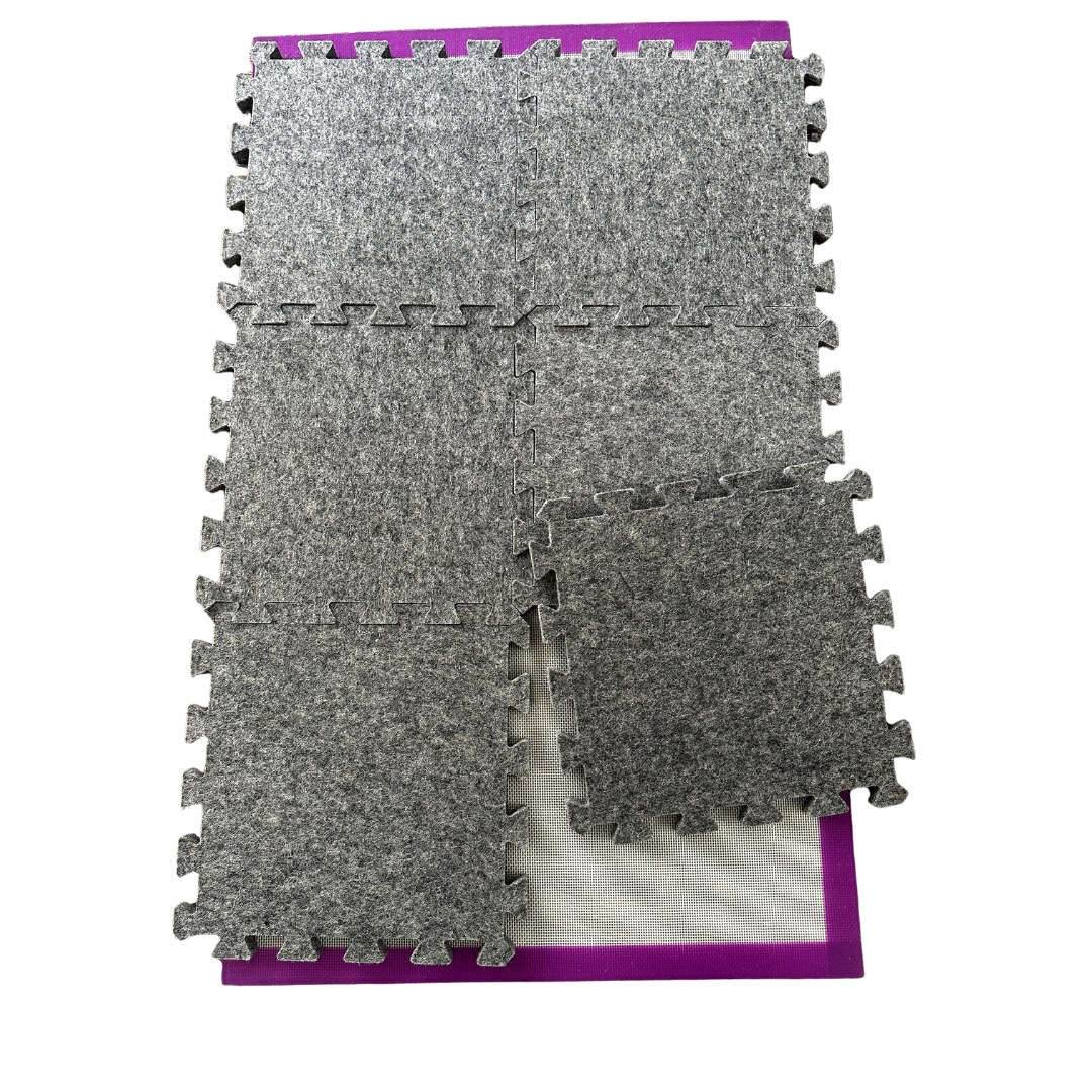 Silicone Applique Mat sized to fit 6 Wool Press 'n Lock Tiles