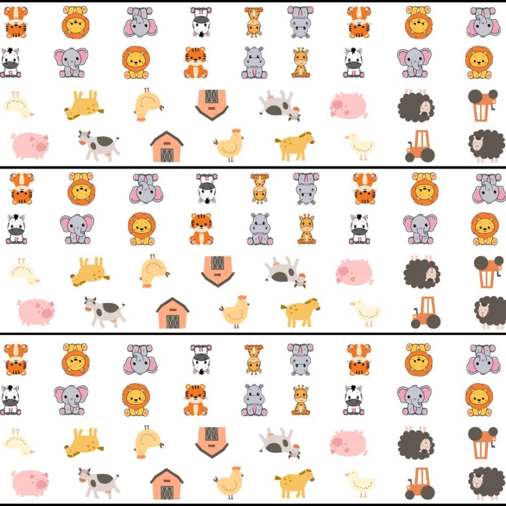 BOLT of Perfect Binding Yardage Childrens Animals - Fabric