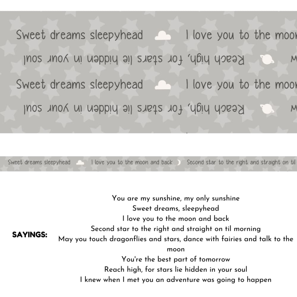 BOLT of Perfect Binding Yardage Children’s Sayings - Fabric