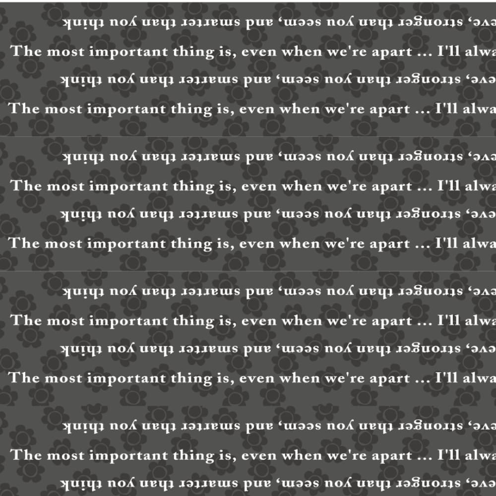 BOLT of Perfect Binding Yardage Inspirational Quotes - Dark