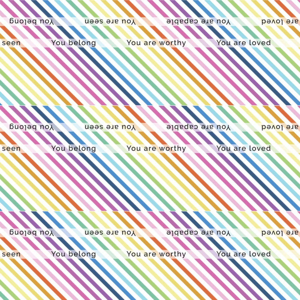 BOLT of Perfect Binding Yardage Rainbow Stripe - Light