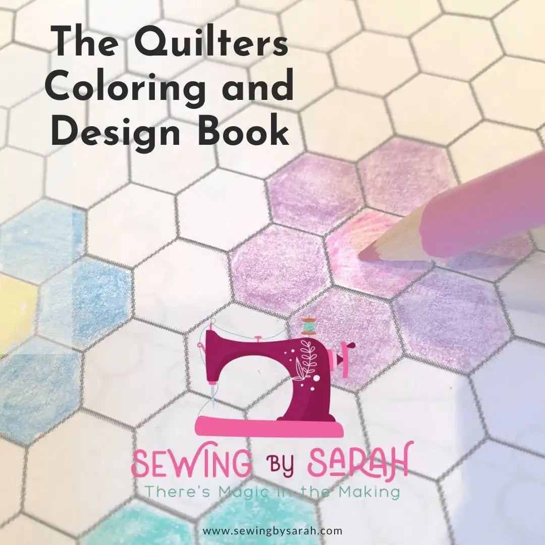 A coloring and design book for quilters.