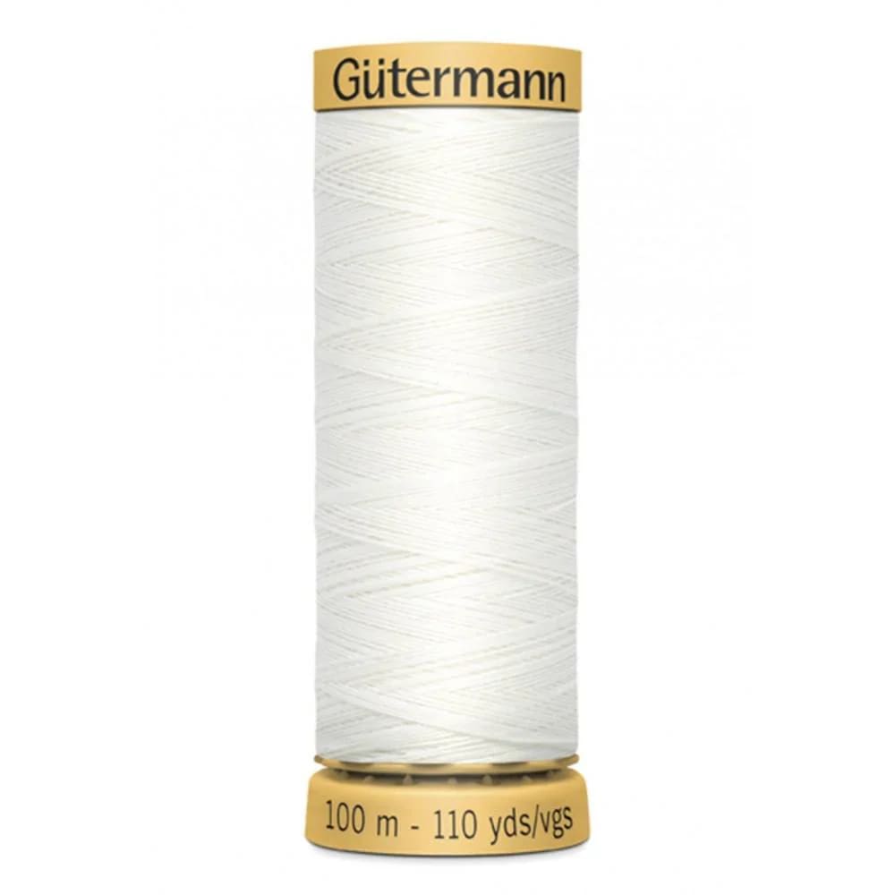 Gutermann Cotton Thread 100m - White - Notions