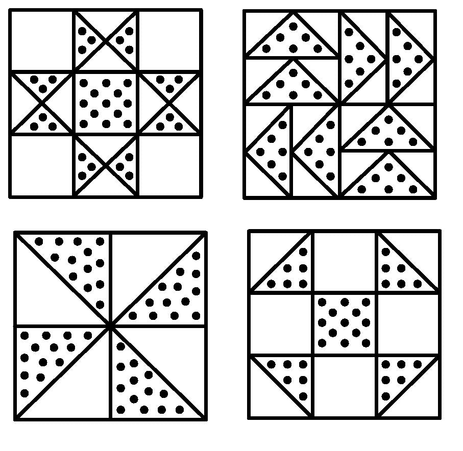 half square triangle quilt blocks