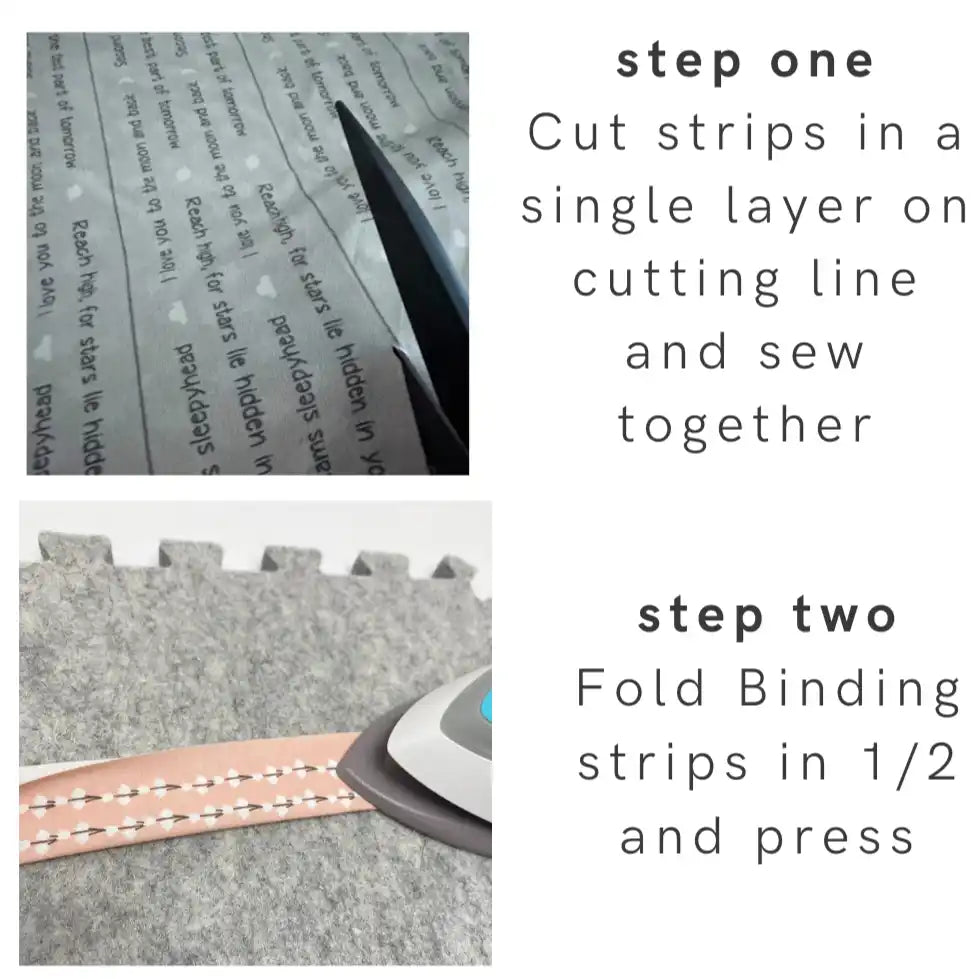 Instructions for crafting with fabric strips.
