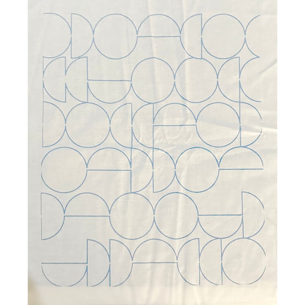 Modern Pre-Printed Wholecloth Bauhaus - White - Fabric