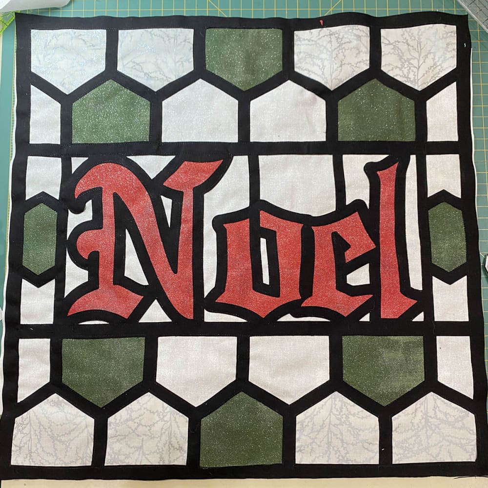 ’Noel’ Stained Glass Laser Cut Fusible Applique - Kits