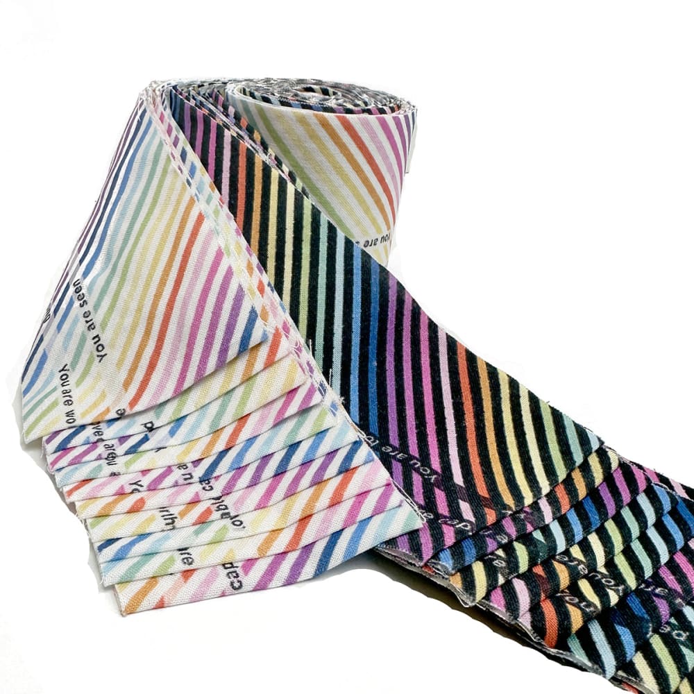 Perfect Binding - Rainbow Stripe - Fabric