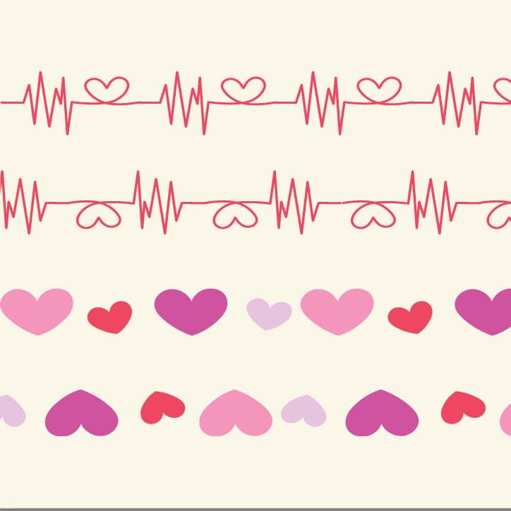 Perfect Binding Yardage Heartbeat Love - Fabric