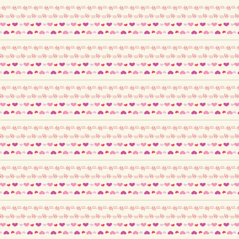 Perfect Binding Yardage Heartbeat Love - Fabric
