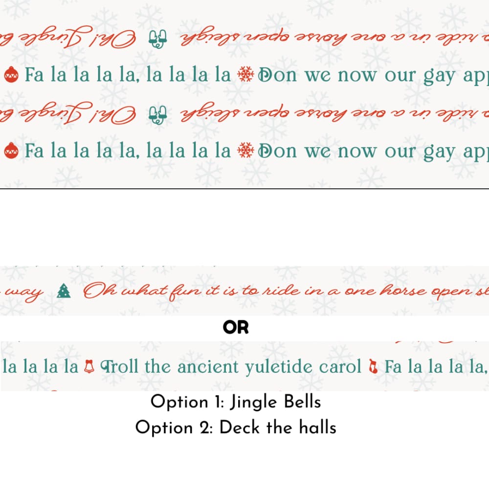 Perfect Binding Yardage Holiday Carols - Fabric