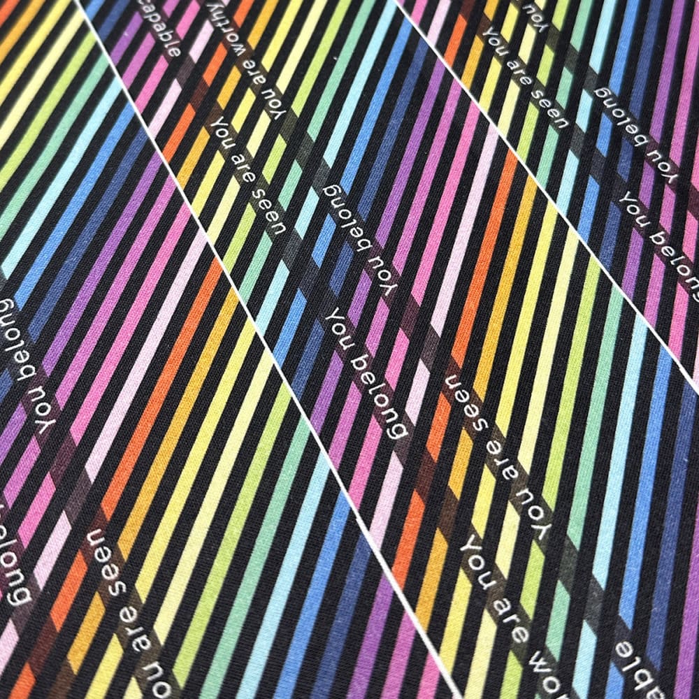 Sewing By Sarah - Perfect Binding Yardage Rainbow Stripe