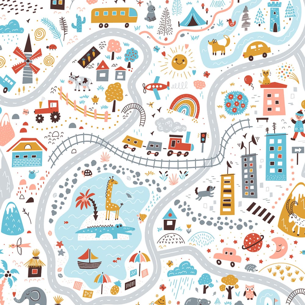 Playmat Fabric - Brights - Fabric