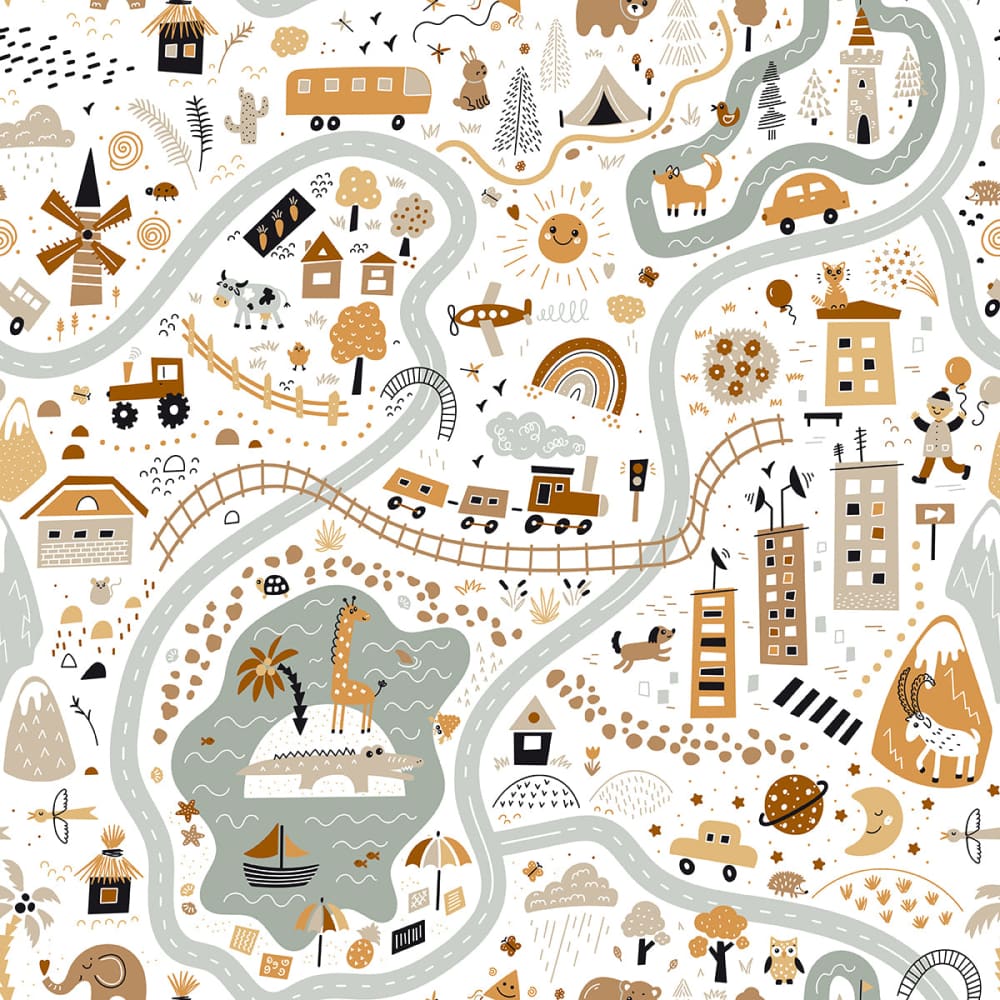 Playmat Fabric - Neutral - Fabric