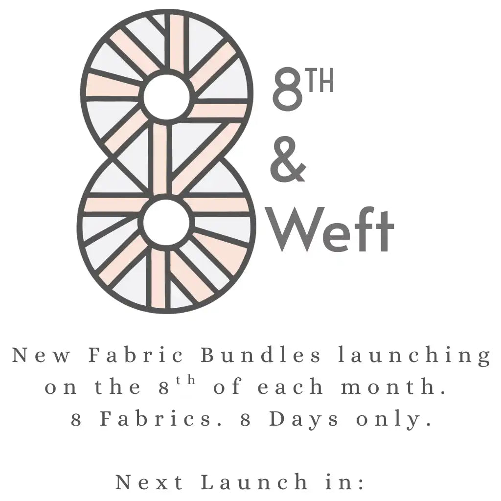 A promotional advertisement for fabric bundles.