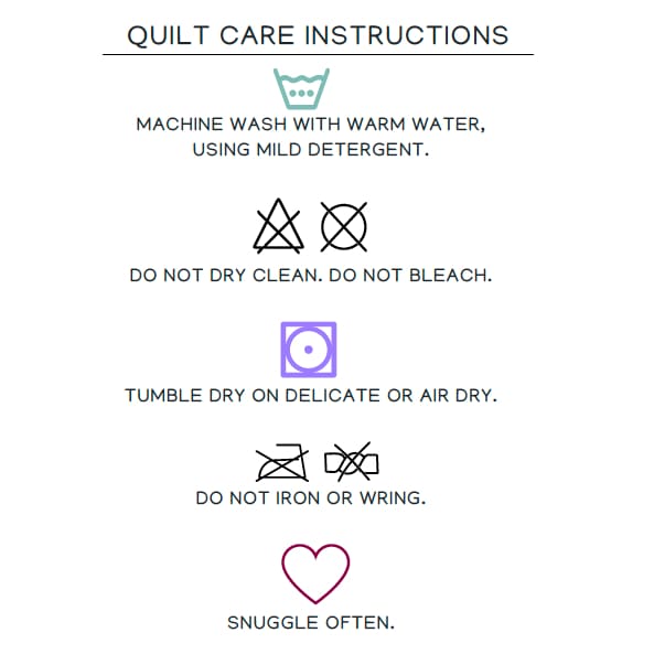 Quilt Care Labels - Patterns