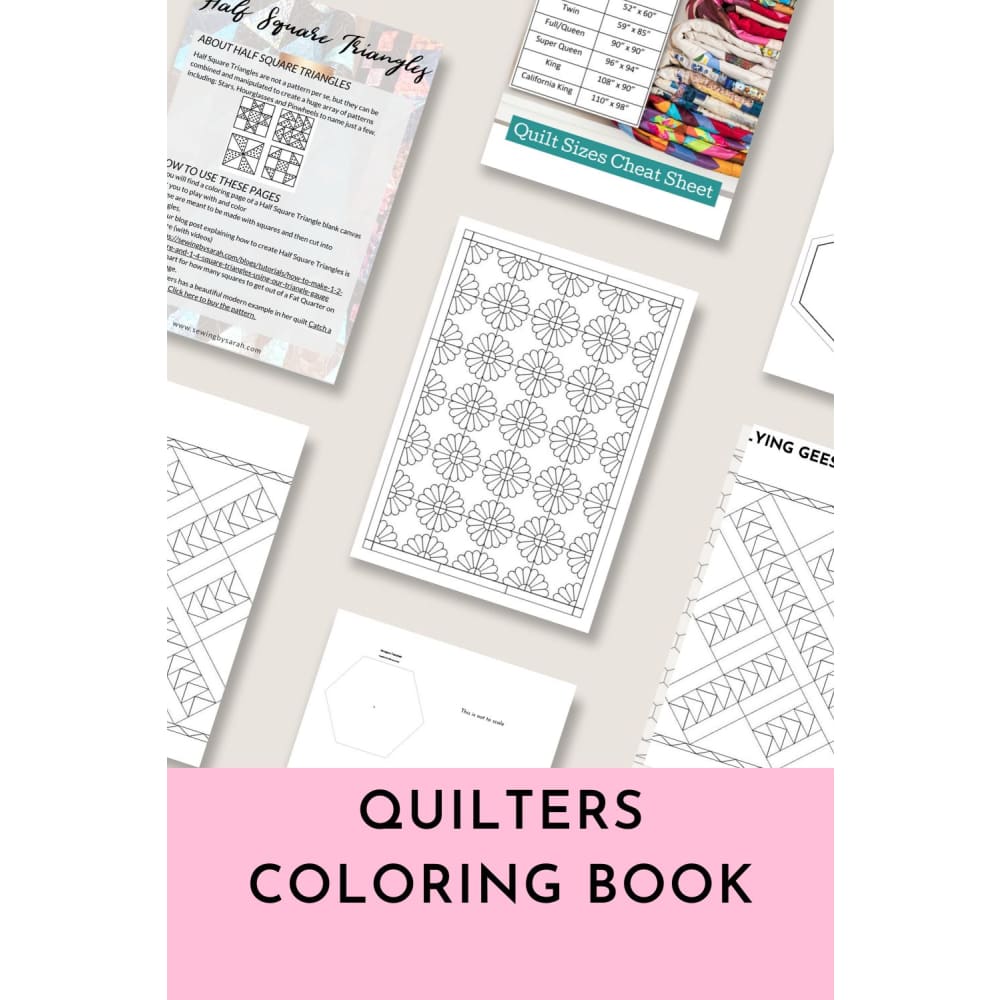 Quilters Coloring E-Book - Books